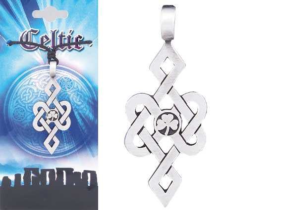 CELTIC Shamrock Pewter Pendant